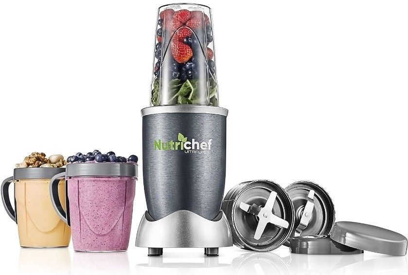 Personal Electric Single Serve Blender - 600W Professional Kitchen Countertop Mini Blender-for Shakes and Smoothies w/Pulse Blend, Convenient Lid-Cove