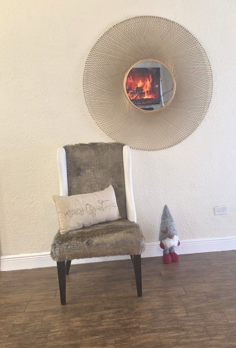 Modern Faux Fur Accent Chair – $375