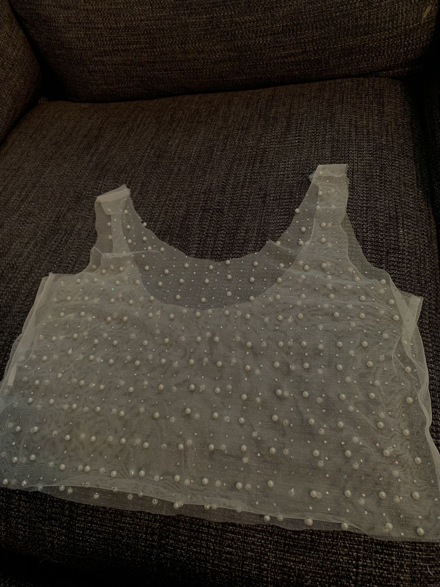 Bedazzle Beaded Shear Shirt