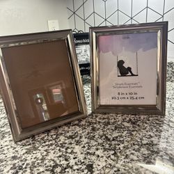 NEW- Silver plated 8” x 10” picture frames