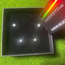 VVS1 Moissanite Stud Earrings | 5mm Gold & 6mm Silver | 925 Sterling Silver | GRA Certified 💎