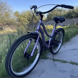 Girls/Women’s 7 Speed Beach Cruiser Bike(24’)