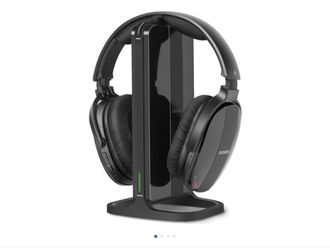 Daysnew Wireless Headphones for TV Watching with Charging Dock & RF Transmitter, Senior-Friendly Over Ear TV Headset, Compatible with Most Televisions