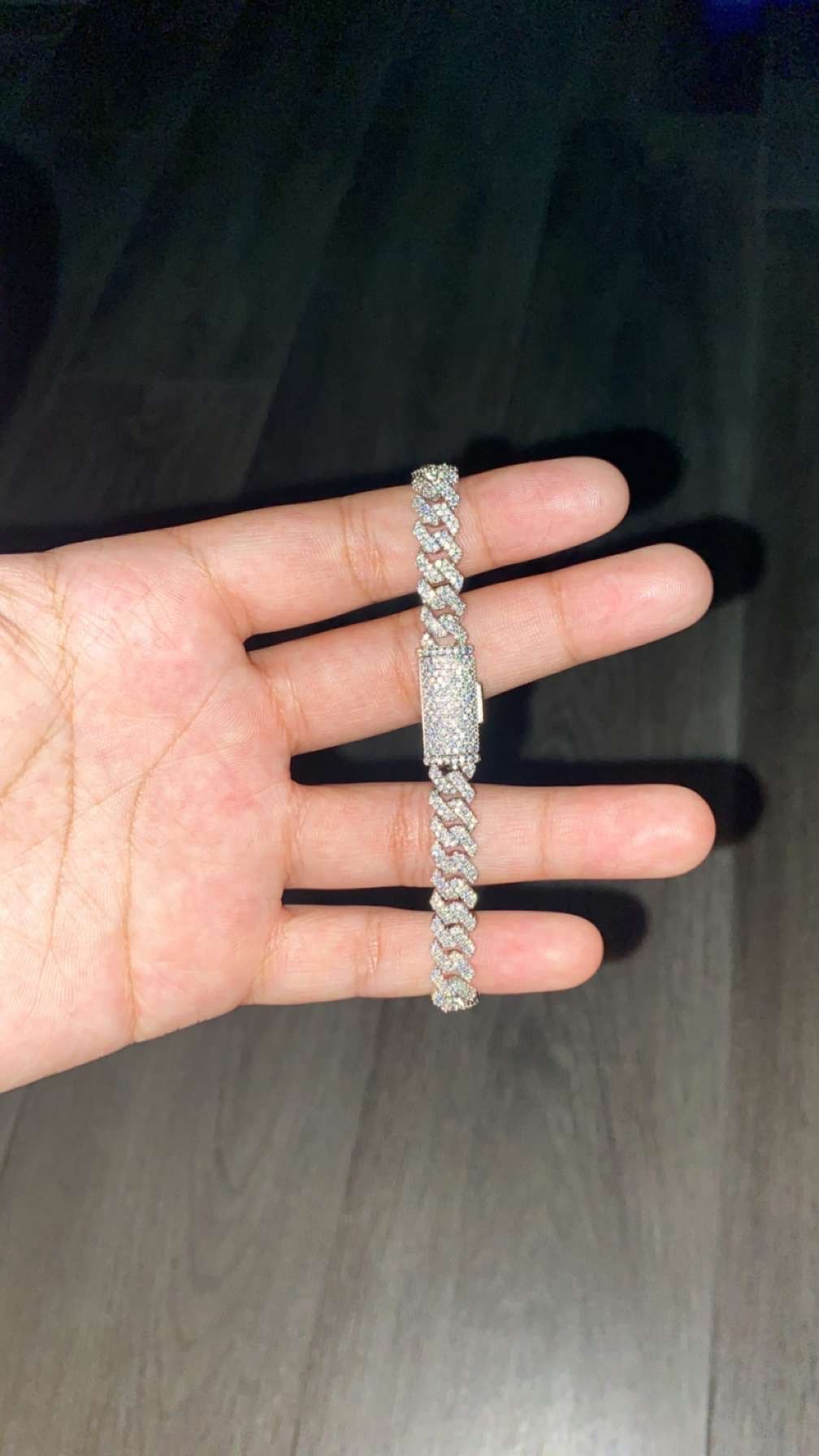 Moissanite Cuban Link Bracelet 925s | Tested Verified |