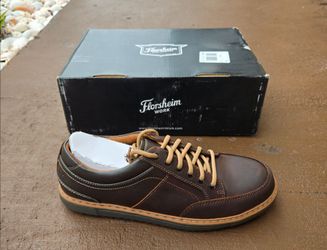 NEW Florsheim Gridley Mens Brown Steel Toe Work Shoe Safety Boots Size 8.5D