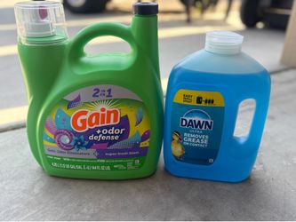 Gain detergent & dawn dish soap