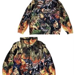 Justice League Jacket Adult Large New Superman 