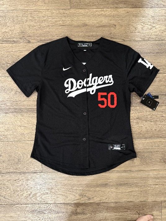 Women LA dodgers Mookie Bette’s Black Stitched Jersey, S To 2xl