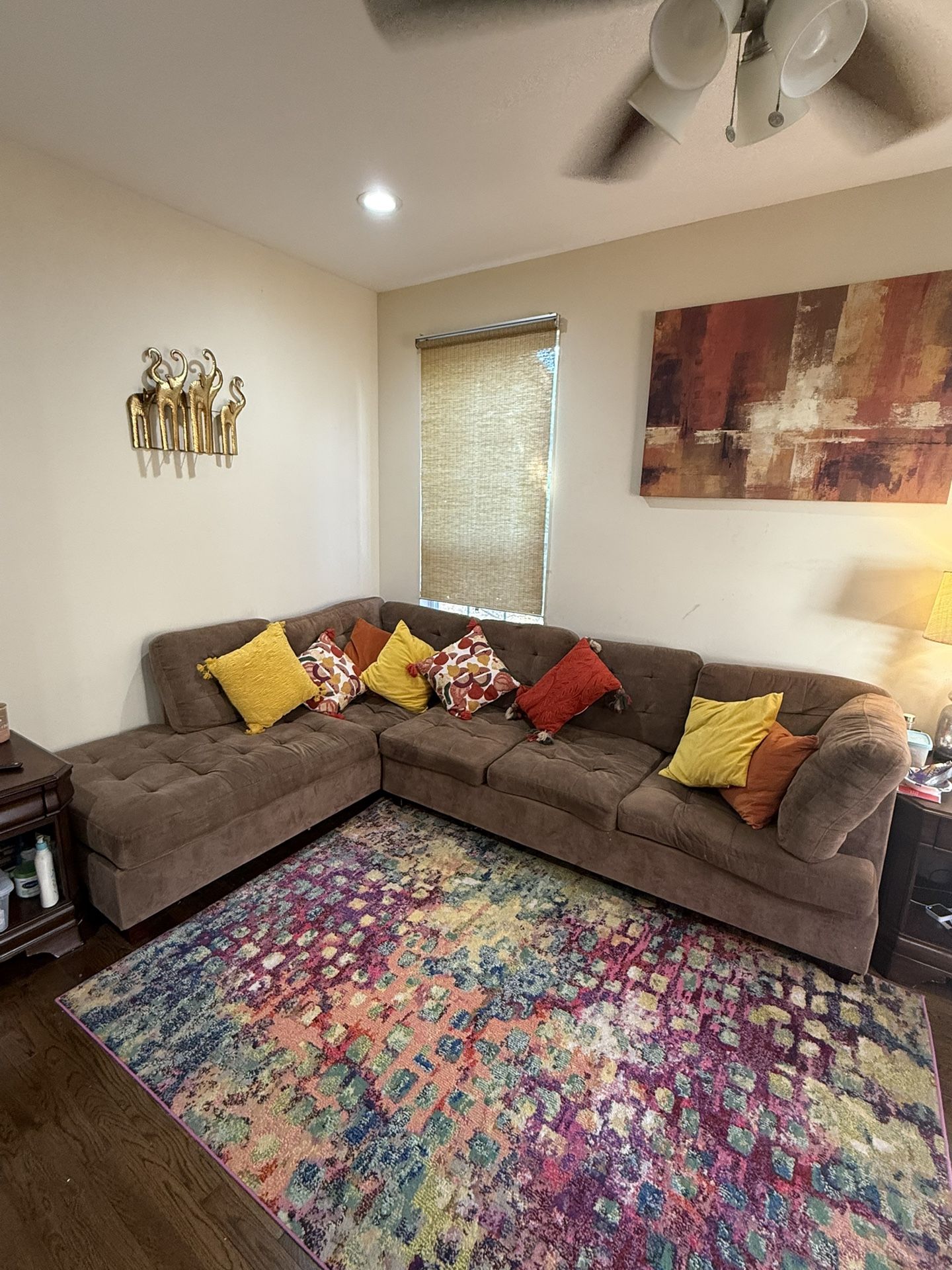 L Sectional Sofa Set