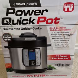 Power Quick Pot 6qt 1200 Watt 8 - In - 1 Multicooker With 37