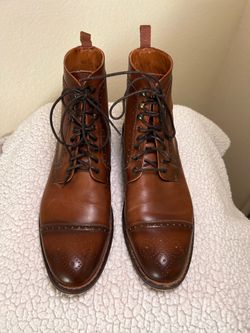 TAFT Noah Boots - Brown Leather, Size 9.5