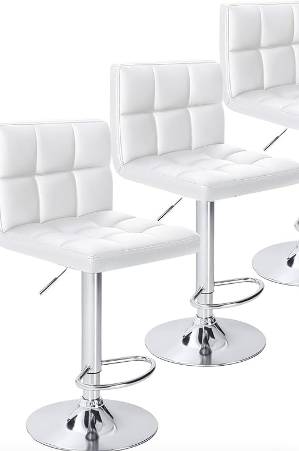 Bar Stool Chairs With Two Chair Covers Included!