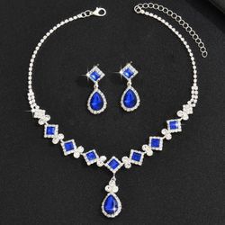 New foreign trade imitation pearl choker necklace cross-border bride multi-layer imitation pearl necklace bracelet stud set