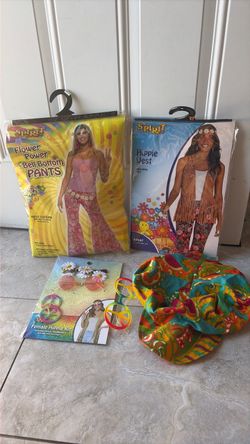 Hippie adult costume w/ accessories