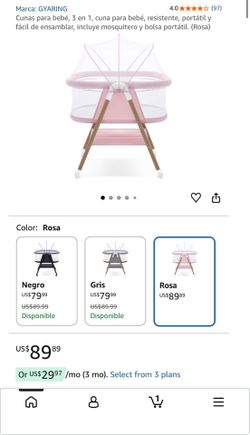 GYARING 3-in-1 Baby Bassinet
