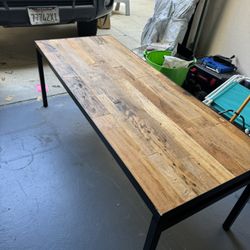 $100 Low Table Wood AndMets Frame 
