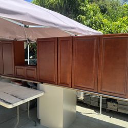 Cherry Set Kitchen Cabinets/ Set De Gabinetes Color Cereza