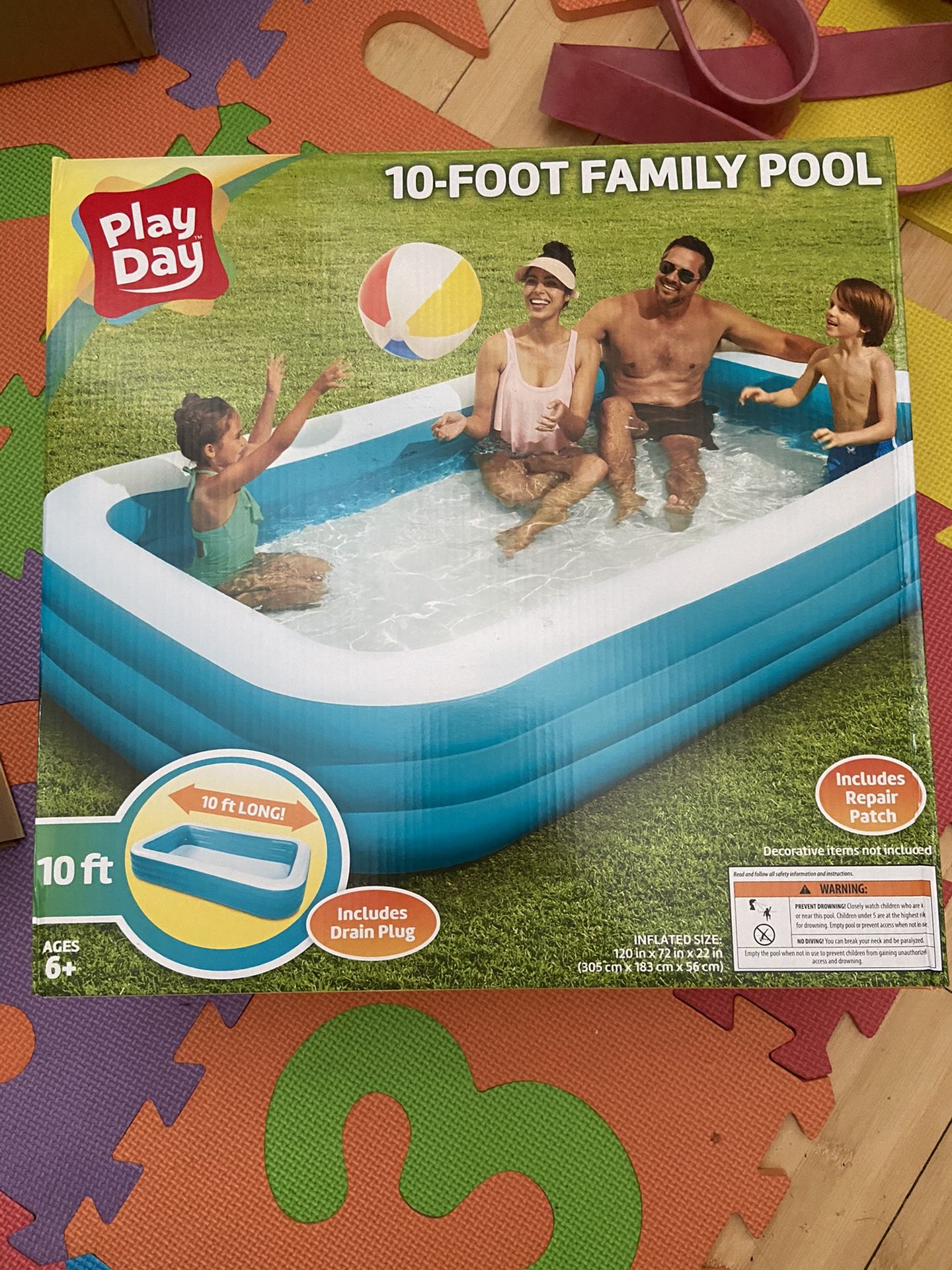 Brand New 10 Foot Swimming pool Playday