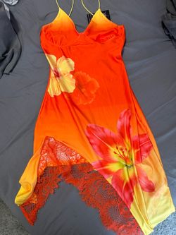 Orange pretty dress