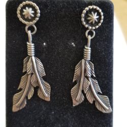 Sterling Silver Pierced Earrings 
