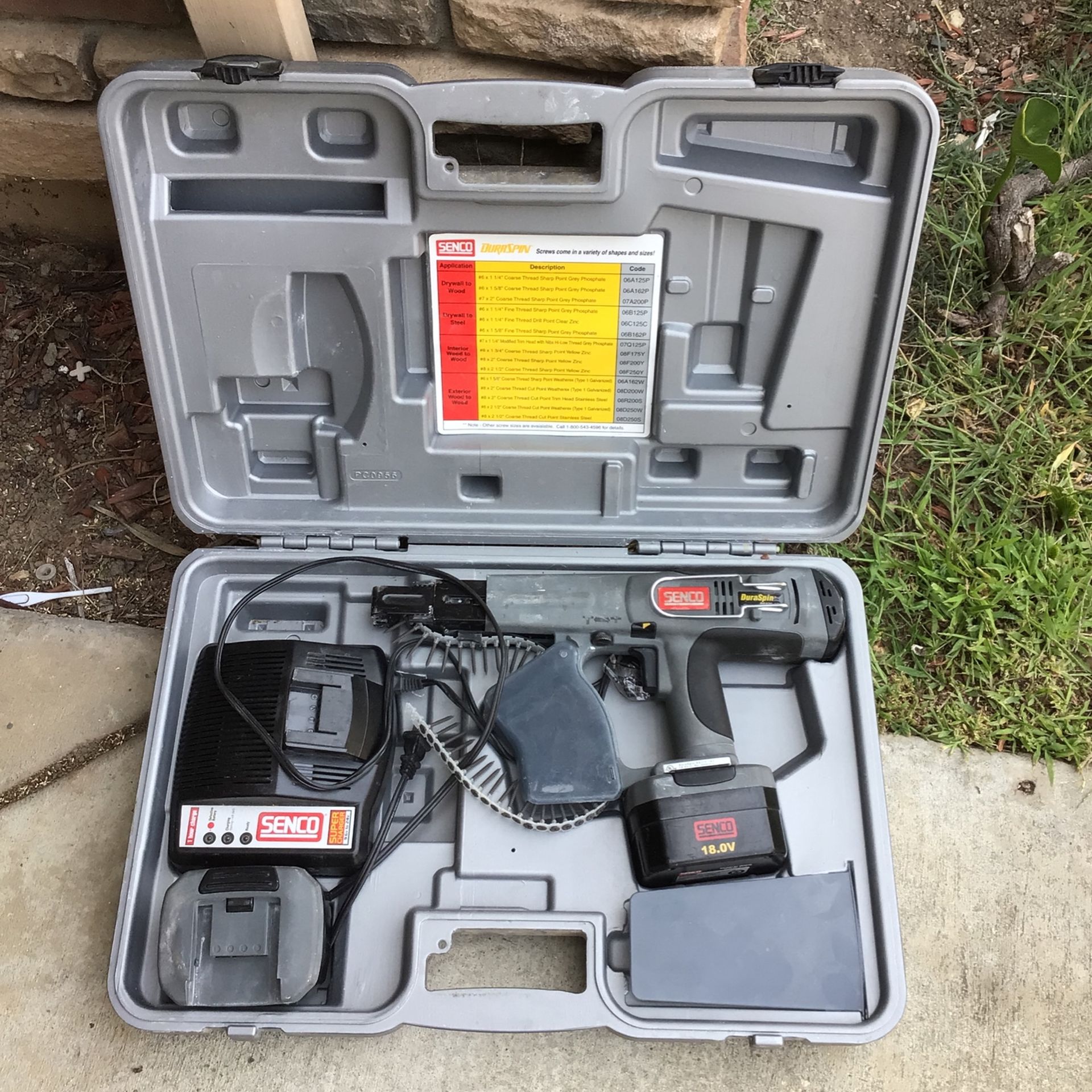 Nail gun to Two Battery Works Perfect