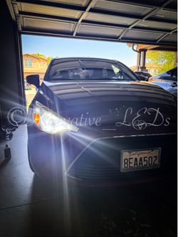 6000k Glacier White LED Headlight And 3000k Jdm Yellow LEDs Fog Lights