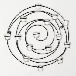  Wright Iron Tea Light Candle Spiral Wall Decor  