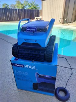 Polaris Pixel Compact Cordless Robotic Pool Cleaner Compact and Lightweight with Cyclonic Vacuum Technology and Long-Lasting Battery, up to 30ft