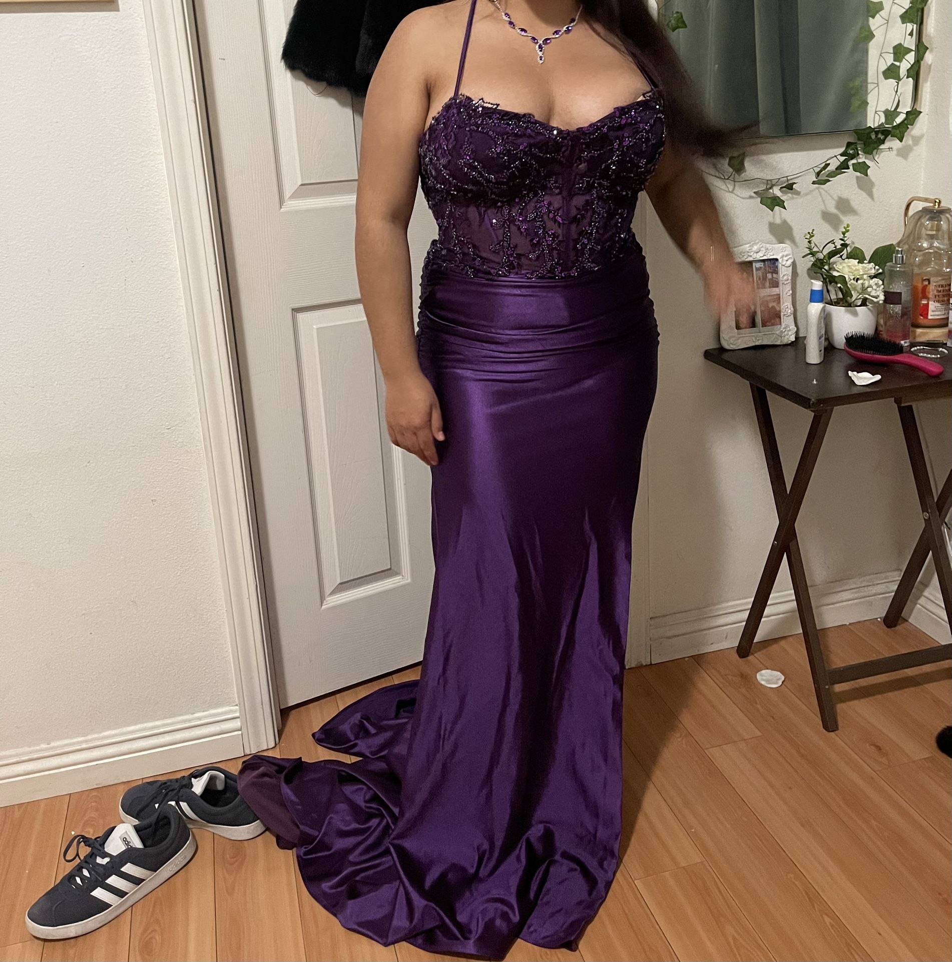 New Purple Prom Dress