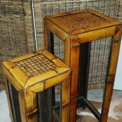 | Bamboo plant stands x2 |  Bambú  |