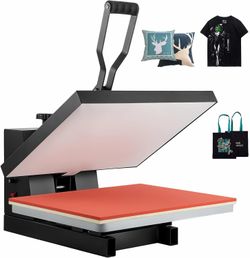 Features Bid History VEVOR Heat Press 16x24, 1700W Power Heat Press Machine, Fast Heating, High Pressure Heat Press Machine For T-Shirt, Digital Indus