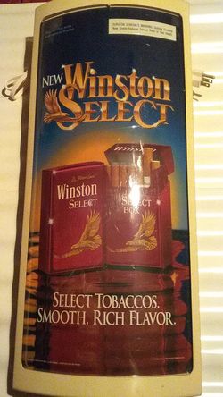 Winston Select advertising sign