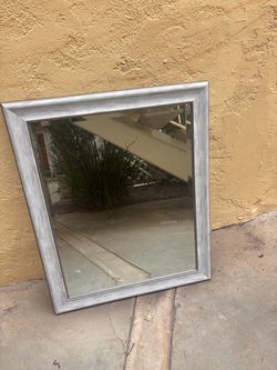 Silver Framed Wall Mirror