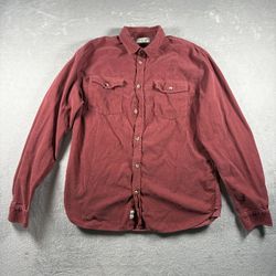 Marine Layer Lightweight Corduroy Button-Up Shirt Men's Marge Auburn Washed#2723