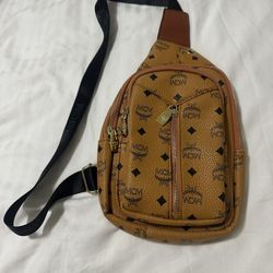 MCM Cognac Visetos Belt Bag like now