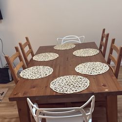 Wooden Table & Chairs 