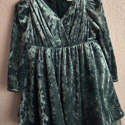 Velvet Green Dress