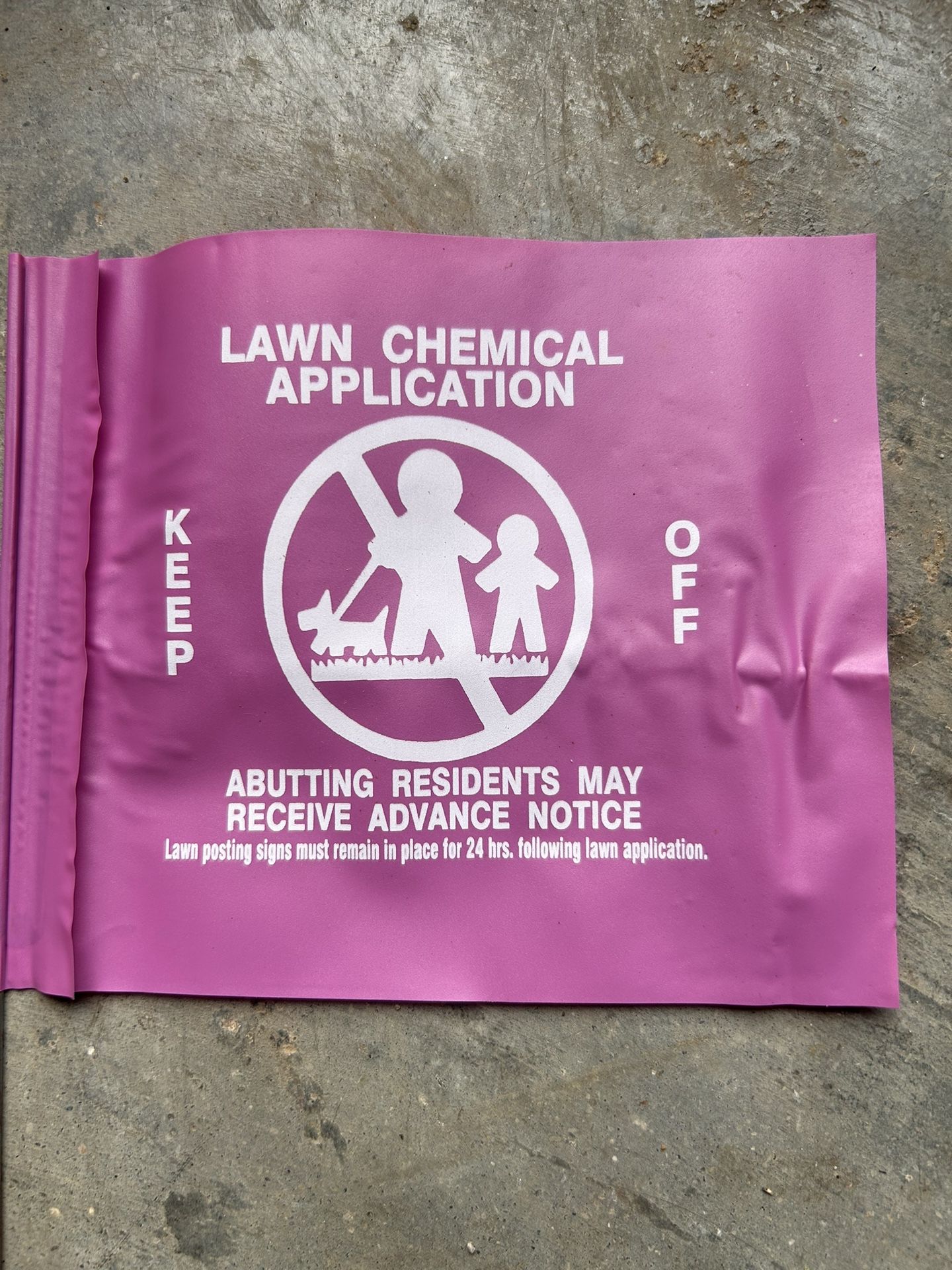 Chemical Application Flags