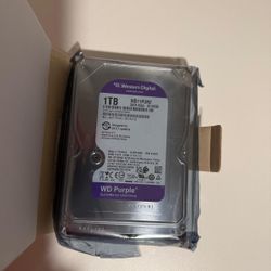 WD Purple 1TB Surveillance HDD (3.5” SATA) – New