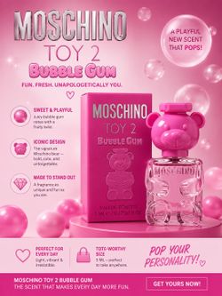 🐻💗 Moschino Toy 2 Bubble Gum Mini – 5mL / 0.17 fl oz 💗🐻
