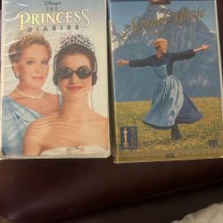 The Sound of Music (VHS 1996) The Princess Diaries VHS 2001 Disney Clamshell