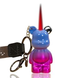 Gradient Color Bear Refillable Torch Lighter(No Gas)