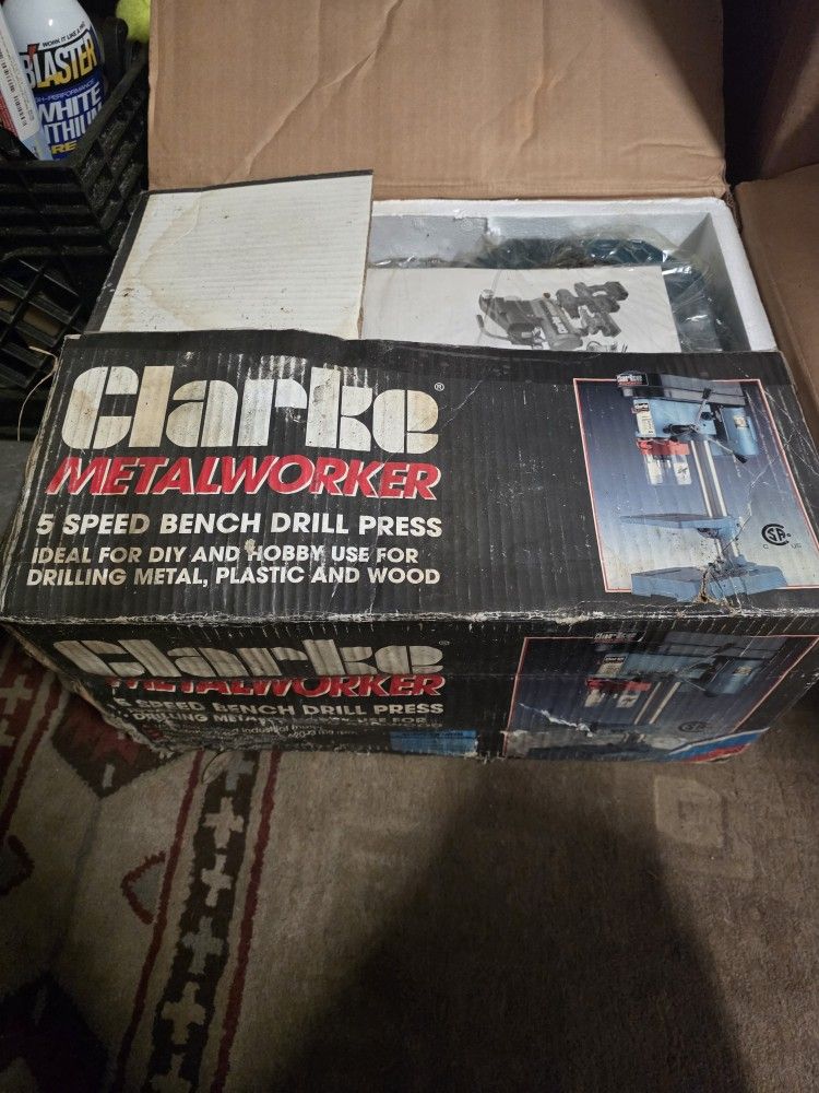 Clarke 5 Speed Drill Press Brand New