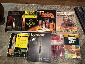 Reloading Manual Lot – 8 Books – $50