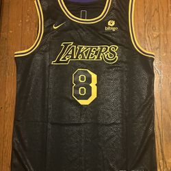 Los Angeles Lakers Kobe Bryant Black Mamba City Jersey 8 Jersey Sz S/M/XL/2X