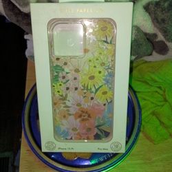 I Phone 13 Pr Pro Max Floral Print On Clear Case Brand New In The Box 