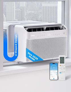 Midea 12,000 BTU U-Shaped Smart Window AC | New Open Box