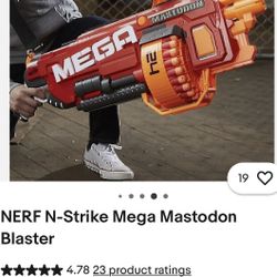 Nerf Mega Megadon Blaster Gun ( New) 