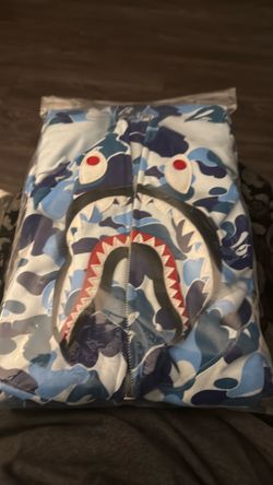 AUTHENTIC BABY BLUE CAMO BAPE JACKET
