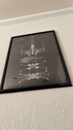 Star Wars X-Wing Patent Framed Print